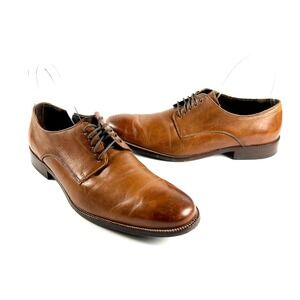 COLE HAAN  Benton Plain Oxford British Tan Men's‎ Size 10.5 M Dress Shoes C24118
